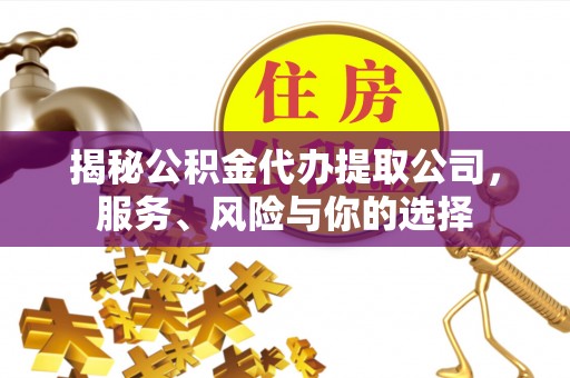 宁陕揭秘公积金代办提取公司，服务、风险与你的选择